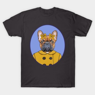 Frenchie in a Pea Coat T-Shirt